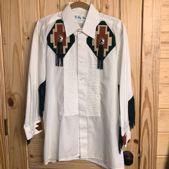 Tops - Western Rodeo Shirt Size Large